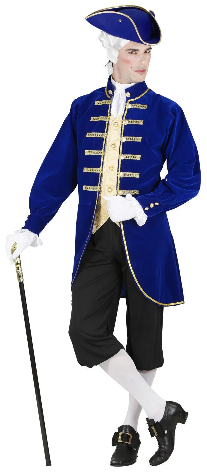 Disfraz de Noble Veneciano Azul para Hombre Venecianos y de Época Widmann